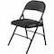 Lorell Padded Seat Folding Chairs, Steel Frame, Black, 4 ct LLR62526 - alternate 1